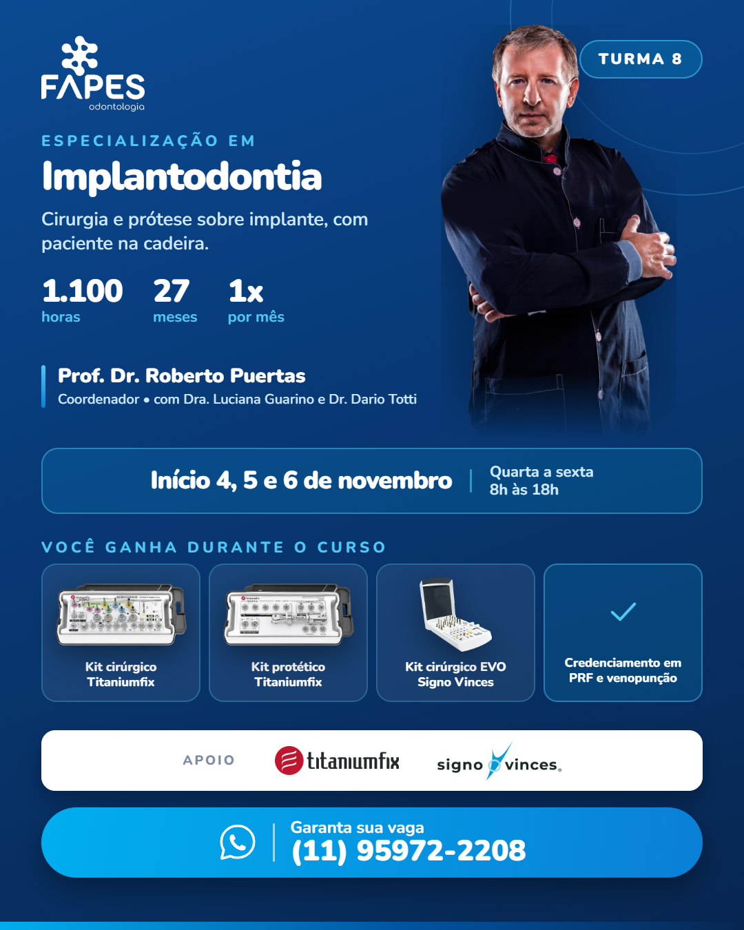 Curso de Especialização em Impantodontia